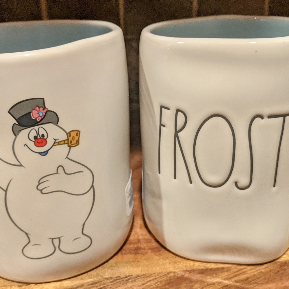 Rae Dunn☃️Frosty the Snowman 16oz Mug (two sided) Price is for each